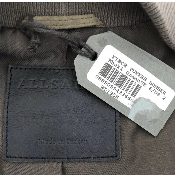 NWT ALL SAINTS 👀 Shearling Bomber Jacket Sz 2 ♨️ - Picture 3 of 8